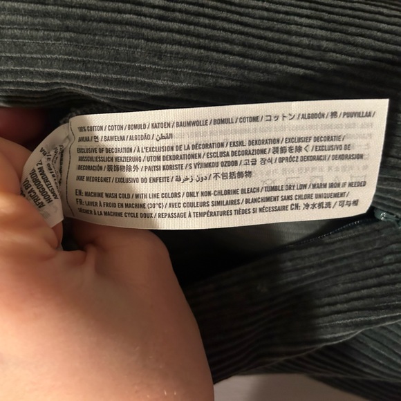 Abercrombie Dark Green Corduroy Jumper - Picture 6 of 6